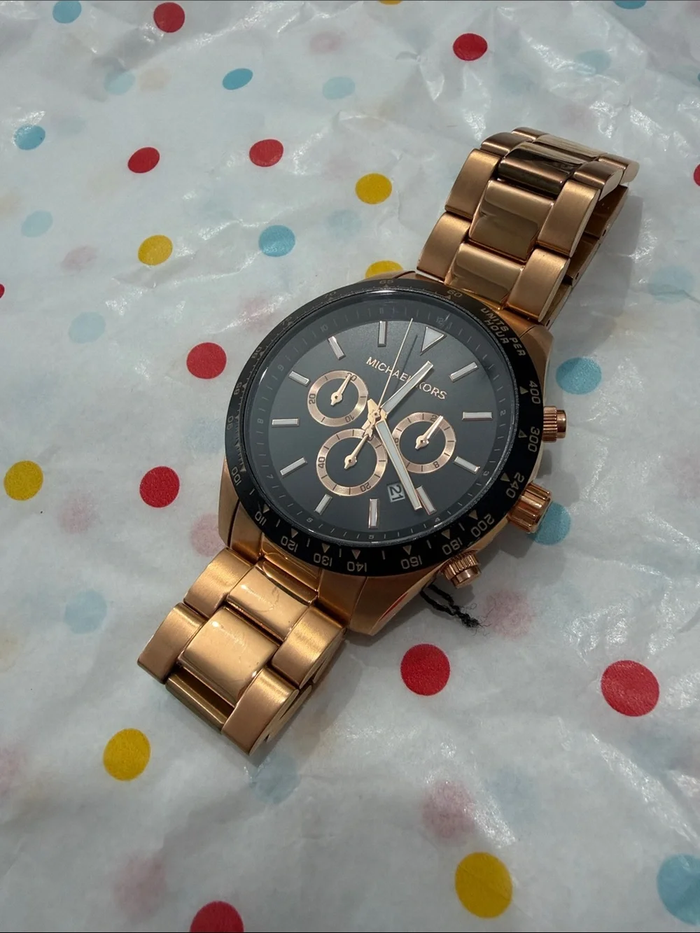 Michael Kors men’s watch rose gold stainless steel